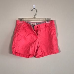 J Crew 4” Chino Shorts in Coral